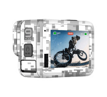 Захисна вінілова плівка (GoPro HERO12/11/10/9 Black) (піксель зимовий білий)