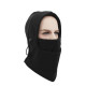 Балаклава тактична чорна з затяжкою (фліс, зима, one size)