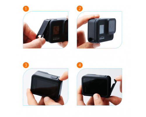 Змінна бокова кришка з отвором AS PRO для GoPro HERO8 Black