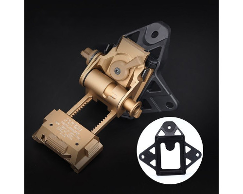 Кронштейн NVG AS PRO (шрауд, каракатиця, зірка) для тактичного шолому (чорний)