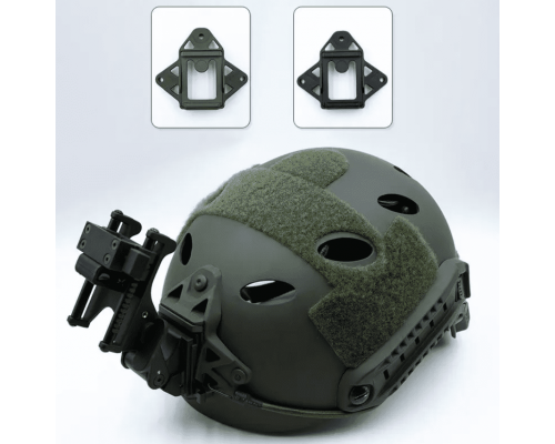 Кронштейн NVG AS PRO (шрауд, каракатиця, зірка) для тактичного шолому (чорний)