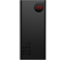 Зовнішній акумулятор (павербанк) Baseus Adaman Metal Digital Display 10000mAh 22.5W Black