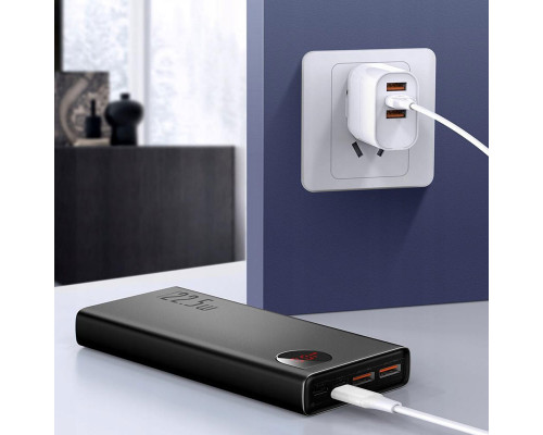 Зовнішній акумулятор (павербанк) Baseus Adaman Metal Digital Display 10000mAh 22.5W Black