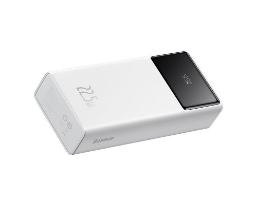 Зовнішній акумулятор (павербанк) Baseus Star-Lord Digital Display 30000mAh 22.5W White