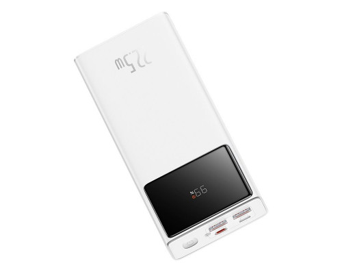 Зовнішній акумулятор (павербанк) Baseus Star-Lord Digital Display 30000mAh 22.5W White