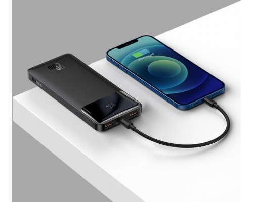 Зовнішній акумулятор (павербанк) Baseus Bipow Digital Display 10000mAh 20W Black