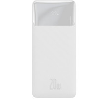 Зовнішній акумулятор (павербанк) Baseus Bipow Digital Display 10000mAh 20W White