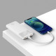 Зовнішній акумулятор (павербанк) Baseus Bipow Digital Display 10000mAh 20W White