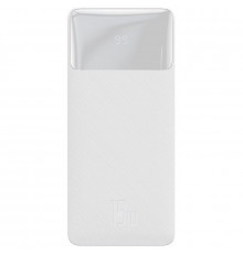 Зовнішній акумулятор (павербанк) Baseus Bipow Digital Display 20000mAh 15W White