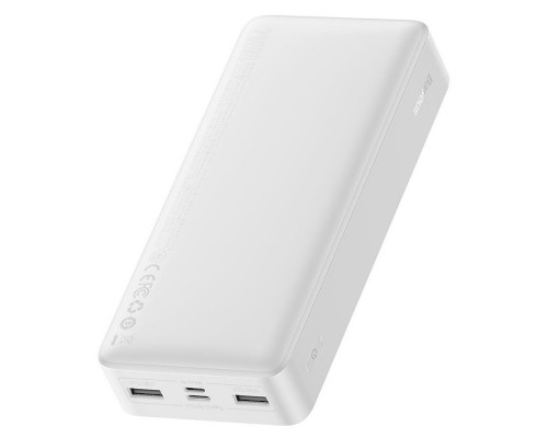 Зовнішній акумулятор (павербанк) Baseus Bipow Digital Display 20000mAh 15W White