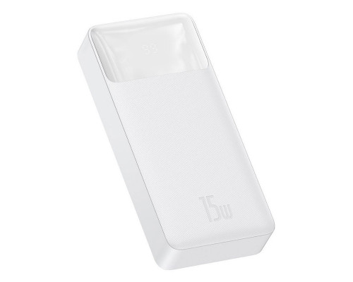 Зовнішній акумулятор (павербанк) Baseus Bipow Digital Display 20000mAh 15W White
