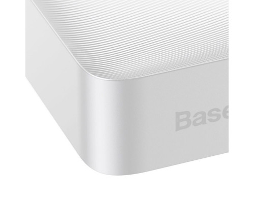 Зовнішній акумулятор (павербанк) Baseus Bipow Digital Display 20000mAh 15W White