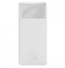 Зовнішній акумулятор (павербанк) Baseus Bipow Digital Display 20000mAh 20W White