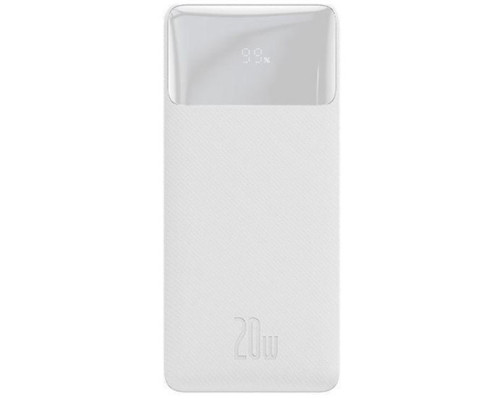 Зовнішній акумулятор (павербанк) Baseus Bipow Digital Display 20000mAh 20W White