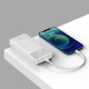 Зовнішній акумулятор (павербанк) Baseus Bipow Digital Display 20000mAh 20W White