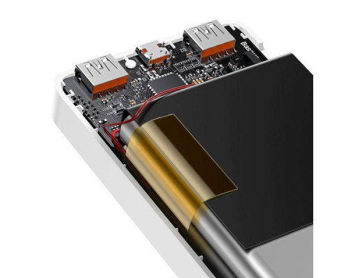 Зовнішній акумулятор (павербанк) Baseus Bipow Digital Display 20000mAh 20W White