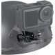Кріплення для GoPro на шолом з роз'ємом NVG (для приладу нічного бачення) FEICHAO (металеве чорне з регулятором)