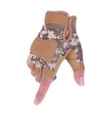 Тактичні рукавички Gloves безпалі літні (піксель)