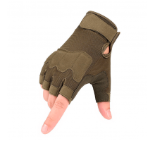 Тактичні рукавички Gloves безпалі літні (олива)