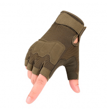 Тактичні рукавички Gloves безпалі літні (олива)