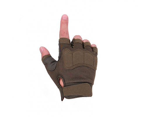 Тактичні рукавички Gloves безпалі літні (олива)