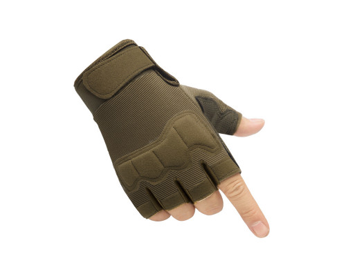 Тактичні рукавички Gloves безпалі літні (олива)