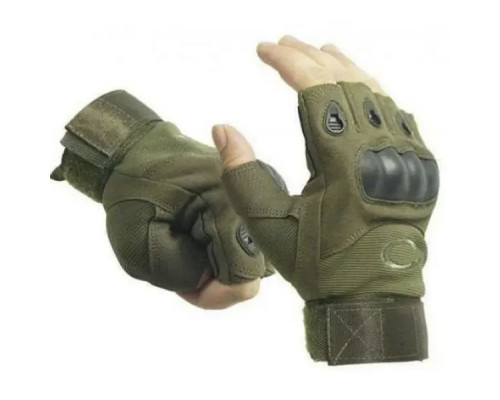 Тактичні рукавички OAKLEY безпалі літні (олива)