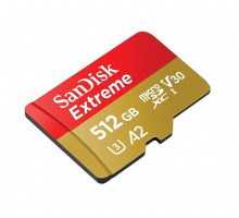 Картка пам'яті SanDisk Extreme 512GB microSDXC без адаптера (190/130 MB/s UHS-I V30 U3 Class 10)