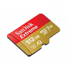 Картка пам'яті SanDisk Extreme 512GB microSDXC без адаптера (190/130 MB/s UHS-I V30 U3 Class 10)