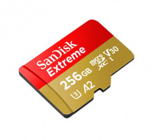 Картка пам'яті SanDisk Extreme 256GB microSDXC без адаптера (190/130 MB/s UHS-I V30 U3 Class 10)