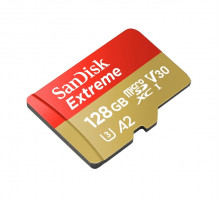 Картка пам'яті SanDisk Extreme 128GB microSDXC без адаптера (190/90 MB/s UHS-I V30 U3 Class 10)