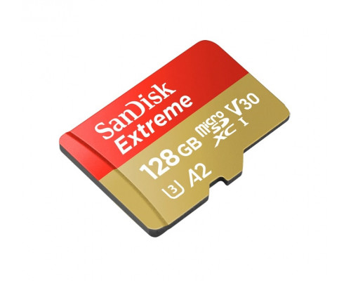 Картка пам'яті SanDisk Extreme 128GB microSDXC без адаптера (190/90 MB/s UHS-I V30 U3 Class 10)