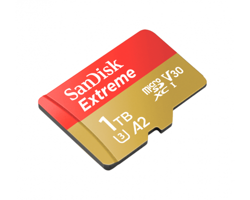 Картка пам'яті SanDisk Extreme 1TB microSDXC без адаптера (190/130 MB/s UHS-I V30 U3 Class 10)