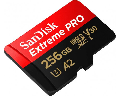 Картка пам'яті SanDisk Extreme PRO 256GB microSDXC З АДАПТЕРОМ (170/90 MB/s UHS-I V30 U3 Class 10)