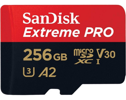 Картка пам'яті SanDisk Extreme PRO 256GB microSDXC З АДАПТЕРОМ (170/90 MB/s UHS-I V30 U3 Class 10)