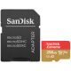 Картка пам'яті SanDisk Extreme 256GB microSDXC з адаптером (190/130 MB/s UHS-I V30 U3 Class 10)