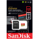 Картка пам'яті SanDisk Extreme 256GB microSDXC з адаптером (160/90 MB/s UHS-I V30 U3 Class 10)