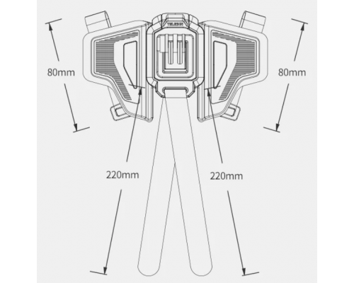 Кріплення-лямка на мотошолом TELESIN The Newest Motorcycle Helmet Strap Mount
