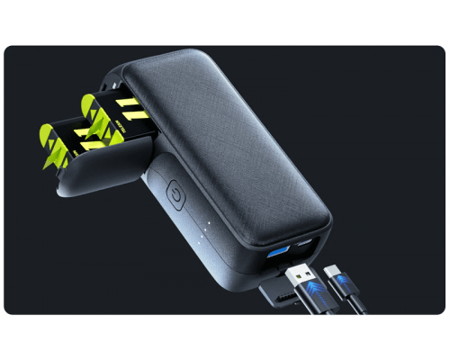 Зарядний пристрій TELESIN Storage Power Bank для акумуляторів GoPro (10000mAh USB Type-C)