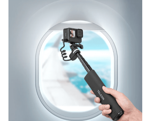 Монопод з акумулятором TELESIN Rechargeable Selfie Stick для екшн-камер і смартфонів (10000mAh)