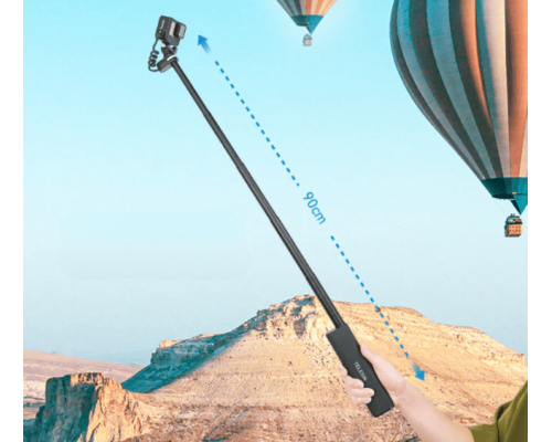 Монопод з акумулятором TELESIN Rechargeable Selfie Stick для екшн-камер і смартфонів (10000mAh)