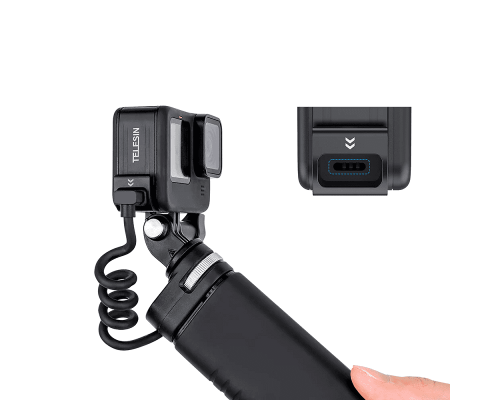 Бічна кришка з отвором TELESIN (непроникна до снігу і дощу) для GoPro HERO12/11/10/9 Black