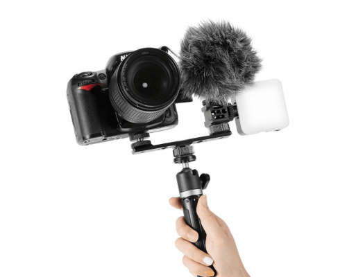 Багатофункціональний двосторонній кронштейн TELESIN Double-Head Cold Shoe Mount Extension Bracket