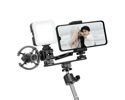 Багатофункціональний двосторонній кронштейн TELESIN Double-Head Cold Shoe Mount Extension Bracket