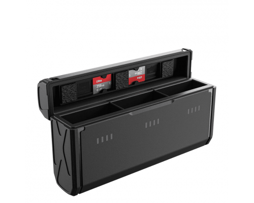 Зарядний пристрій TELESIN Pocket Multifunctional Storage Charging Box для 3-х акумуляторів GoPro HERO9/10/11/12 Black без АКБ