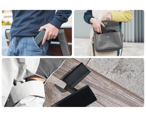 Зарядний пристрій TELESIN Pocket Multifunctional Storage Charging Box для 3-х акумуляторів GoPro HERO9/10/11/12 Black без АКБ