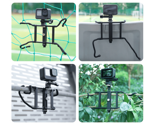 Гнучке регульоване кріплення TELESIN Adjustable Universal Fence Mount для екшн-камер і смартфонів