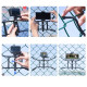 Гнучке регульоване кріплення TELESIN Adjustable Universal Fence Mount для екшн-камер і смартфонів