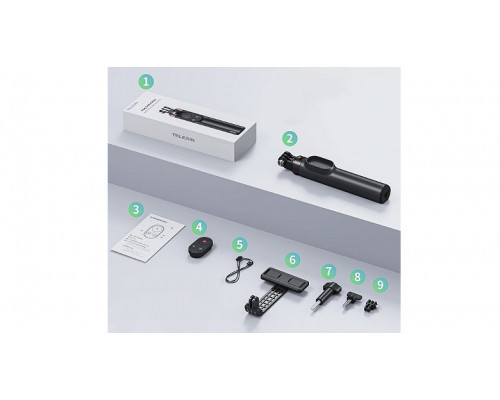 Монопод з ПУ TELESIN Bluetooth Remote Control Selfie Stick